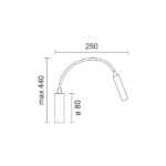 ΑΠΛΙΚA  ΤΟΙΧΟΥ  LED  ΕΥΚΑΜΠΤH 3X1W 3000K - Image 2
