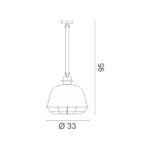 ΦΩΤΙΣΤΙΚΟ  ΚΡΕΜΑΣΤΟ    Suspended Light 18W   3175 - Image 2