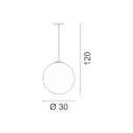 ΦΩΤΙΣΤΙΚΟ  ΚΡΕΜΑΣΤΟ    Suspended Light 18W   2051 - Image 2