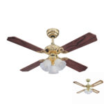 Westinghouse Ανεμιστήρας οροφής 42'' Princess Trio Polished Brass (ΑΤΟΚΕΣ ΔΟΣΕΙΣ)