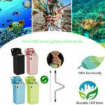 Πτυσσόμενο Μεταλλικό Καλαμάκι με Βουρτσάκι Καθαρισμού σε κουτί μπρελόκ - Image 2