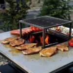 KRATKI QUADRUM/BBQ/H ΜΕ ΠΑΓΚΟ - ΦΟΡΗΤΟ ΜΠΑΡΜΠΕΚΙΟΥ ΞΥΛΟΥ ΜΕ ΕΠΙΦΑΝΕΙΑ ΧΑΛΥΒΑ ΓΙΑ ΥΓΙΕΙΝΟ ΨΗΣΙΜΟ ΧΩΡΙΣ ΑΝΑΘΥΜΙΑΣΕΙΣ - Image 7