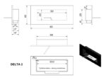 KRATKI DELTA 2 CZARNY HORIZONTAL TUV ΕΠΙΤΟΙΧΙΑ ΕΣΤΙΑ ΒΙΟΑΙΘΑΝΟΛΗΣ - Image 2