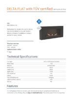 KRATKI DELTA FLAT TUV ΕΠΙΤΟΙΧΙΑ ΕΣΤΙΑ ΒΙΟΑΙΘΑΝΟΛΗΣ ΜΕ ΠΙΣΤΟΠΟΙΗΣΗ TUV - Image 4