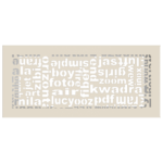 KRATKI ΠΕΡΣΙΔΑ 37ABC/K (17X37CM) ΚΡΕΜ
