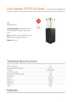 KRATKI ΣΟΜΠΑ ΘΕΡΜΑΣΤΡΑ ΥΓΡΑΕΡΙΟΥ PATIO/M/G30/37MBAR/S 7KW ΜΕ ΜΕΤΑΛΛΙΚΗ ΕΠΕΝΔΥΣΗ - Image 7