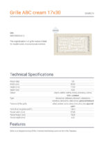 KRATKI ΠΕΡΣΙΔΑ 30ABC/K (17X30CM) ΚΡΕΜ - Image 4