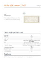 KRATKI ΠΕΡΣΙΔΑ 37ABC/K (17X37CM) ΚΡΕΜ - Image 4