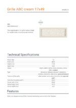KRATKI ΠΕΡΣΙΔΑ 49ABC/K (17X49CM) ΚΡΕΜ - Image 3
