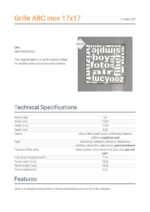 KRATKI ΠΕΡΣΙΔΑ 17ABC/SZ (17X17CM) INOX - Image 4