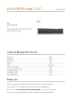 KRATKI ΠΕΡΣΙΔΑ 70SZ/FRESH 17X70CM INOX - Image 2