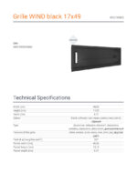 KRATKI ΠΕΡΣΙΔΑ 49C/WIND 17X49CM ΜΑΥΡΟ - Image 3