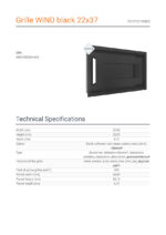 KRATKI ΠΕΡΣΙΔΑ 22/37C/WIND 22X37CM ΜΑΥΡΟ - Image 3