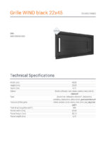 KRATKI ΠΕΡΣΙΔΑ 22/45C/WIND 22X45CM ΜΑΥΡΟ - Image 3