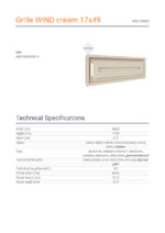 KRATKI ΠΕΡΣΙΔΑ 49K/WIND 17X49CM ΚΡΕΜ - Image 3
