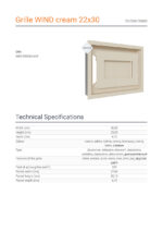 KRATKI ΠΕΡΣΙΔΑ 22/30K/WIND 22X30CM ΚΡΕΜ - Image 3