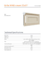 KRATKI ΠΕΡΣΙΔΑ 22/37K/WIND 22X37CM ΚΡΕΜ - Image 3
