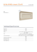 KRATKI ΠΕΡΣΙΔΑ 22/45K/WIND 22X45CM ΚΡΕΜ - Image 3