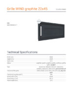 KRATKI ΠΕΡΣΙΔΑ 22/45G/WIND 22X45CM ΓΡΑΦΙΤΗΣ - Image 3