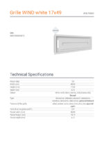 KRATKI ΠΕΡΣΙΔΑ 49B/WIND 17X49CM ΛΕΥΚΗ - Image 2