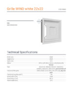 KRATKI ΠΕΡΣΙΔΑ 22B/WIND 22X22CM ΛΕΥΚΗ - Image 2