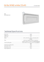 KRATKI ΠΕΡΣΙΔΑ 22/45B/WIND 22X45CM ΛΕΥΚΗ - Image 2
