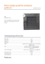 KRATKI RETRO1/22/G/A ΔΙΑΚΟΣΜΗΤΙΚΗ ΠΕΡΣΙΔΑ ΜΕ ΑΝΟΙΓΟΜΕΝΗ ΠΟΡΤΑ ΚΑΙ ΡΥΘΜΙΣΗ ΡΟΗΣ ΣΕ ΧΡΩΜΑ ΓΡΑΦΙΤΗ - Image 3