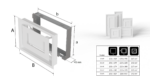 KRATKI ΠΕΡΣΙΔΑ 22/45G/WIND 22X45CM ΓΡΑΦΙΤΗΣ - Image 2