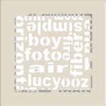 KRATKI ΠΕΡΣΙΔΑ 17ABC/K (17X17CM) ΚΡΕΜ