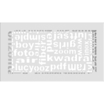 KRATKI ΠΕΡΣΙΔΑ 30ABC/B (17X30CM) ΛΕΥΚΗ