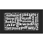 KRATKI ΠΕΡΣΙΔΑ 30ABC/C (17X30CM) ΜΑΥΡΗ