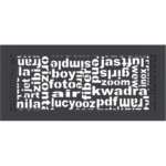 KRATKI ΠΕΡΣΙΔΑ 37ABC/G (17X37CM) ΓΡΑΦΙΤΗΣ
