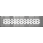 KRATKI ΠΕΡΣΙΔΑ ΔΑΠΕΔΟΥ 940/SZ/FLOOR/SZLIF 9X40CM INOX