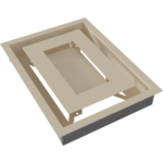 KRATKI ΠΕΡΣΙΔΑ 22/30K/WIND 22X30CM ΚΡΕΜ - Image 8