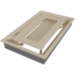 KRATKI ΠΕΡΣΙΔΑ 22/37K/WIND 22X37CM ΚΡΕΜ - Image 6