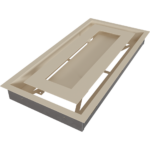 KRATKI ΠΕΡΣΙΔΑ 22/45K/WIND 22X45CM ΚΡΕΜ - Image 6