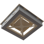 KRATKI ΠΕΡΣΙΔΑ 22K/WIND 22X22CM ΚΡΕΜ - Image 9