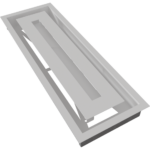 KRATKI ΠΕΡΣΙΔΑ 49B/WIND 17X49CM ΛΕΥΚΗ - Image 9