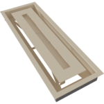 KRATKI ΠΕΡΣΙΔΑ 49K/WIND 17X49CM ΚΡΕΜ - Image 9