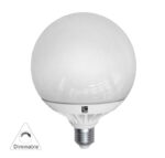 LED ΛΑΜΠΑ GLOBE Φ125 ΑΛΟΥΜΙΝΙΟ E27 15W ΝΤΙΜΑΡΙΖΟΜΕΝΗ ΨΥΧΡΟ - 13-271201509