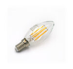 LED ΛΑΜΠΑ COG ΚΕΡΑΚΙ ΔΙΑΦΑΝΟ Ε14 4W 230V ΨΥΧΡΟ - 13-140140