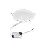 LED ΦΩΤΙΣΤΙΚΟ ΨΕΥΔΟΡΟΦΗΣ ΑΛΟΥΜΙΝΙΟΥ ΣΤΡΟΓΓΥΛΟ 12W 4000K 120° ΛΕΥΚΟ - 21-012101