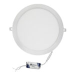 LED ΦΩΤΙΣΤΙΚ.ΨΕΥΔΟΡΟΦΗΣ ΑΛΟΥΜΙΝΙΟΥ ΣΤΡΟΓΓΥΛΟ 24W 4000K 120° ΛΕΥΚΟ - 21-025101