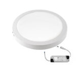 LED ΦΩΤΙΣΤΙΚΟ ΟΡΟΦΗΣ ΑΛΟΥΜΙΝΙΟΥ ΣΤΡΟΓΓΥΛΟ 24W 4000K ΛΕΥΚΟ - 21-0253101