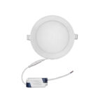 LED ΦΩΤΙΣΤΙΚΟ ΨΕΥΔΟΡΟΦΗΣ ΑΛΟΥΜΙΝΙΟΥ ΣΤΡΟΓΓΥΛΟ 12W 3000K 120° ΛΕΥΚΟ - 21-0121000