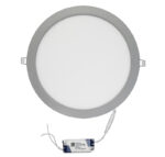 LED ΦΩΤΙΣΤΙΚΟ ΨΕΥΔΟΡΟΦΗΣ ΑΛΟΥΜΙΝΙΟΥ ΣΤΡΟΓΓΥΛΟ 24W 3000K 120°ΑΣΗΜΙ - 21-0251600