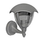 ΦΑΝΑΡΙ ΑΛΟΥΜΙΝΙΟΥ ΕΠΙΤΟΙΧΟ ΠΡΟΣ ΠΑΝΩ ΝΤΟΥΙ E27 IP44 ΓΚΡΙ - 9-360716