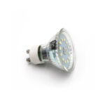 LED ΛΑΜΠΑ GU10 ΓΥΑΛΙΝΟ 5W 230V 105° ΨΥΧΡΟ 6200Κ - 13-4050