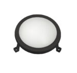 LED ΧΕΛΩΝΑ PC ΣΤΡΟΓΓΥΛΗ Φ172mm 6W 4000K IP54 ΜΑΥΡΗ - 21-10611