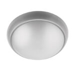 LED ΠΛΑΦΟΝΙΕΡΑ PC ΣΤΡΟΓΓΥΛΗ Φ213mm 9W 4000K IP65 ΓΚΡΙ - 21-00916